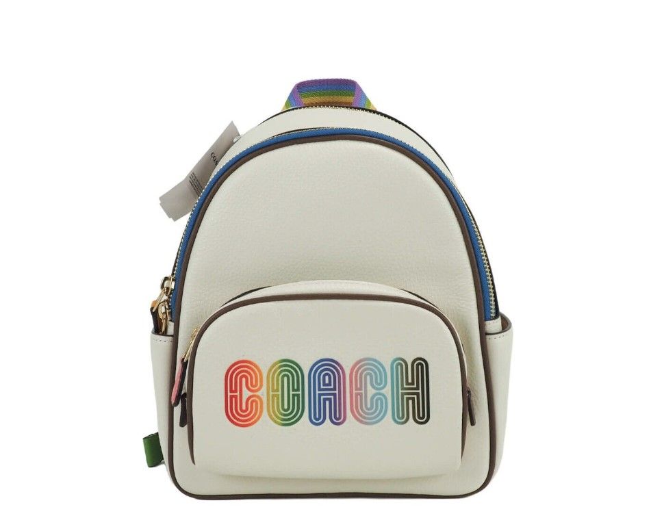 

Мини-рюкзак Court Signature Rainbow Logo Chalk на несколько плеч Coach