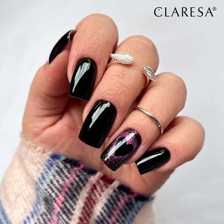 Гибридный лак для ногтей Claresa SoakOff UV/LED Color Black, 900 5 g — фото 2