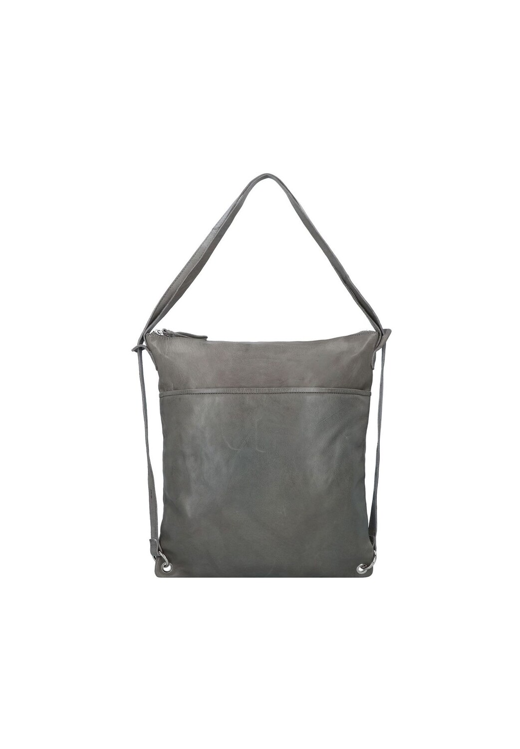 

Кожаная сумка Kohlmarkt 3 на плечо 33 см TASCHENDIEB WIEN, цвет Beton