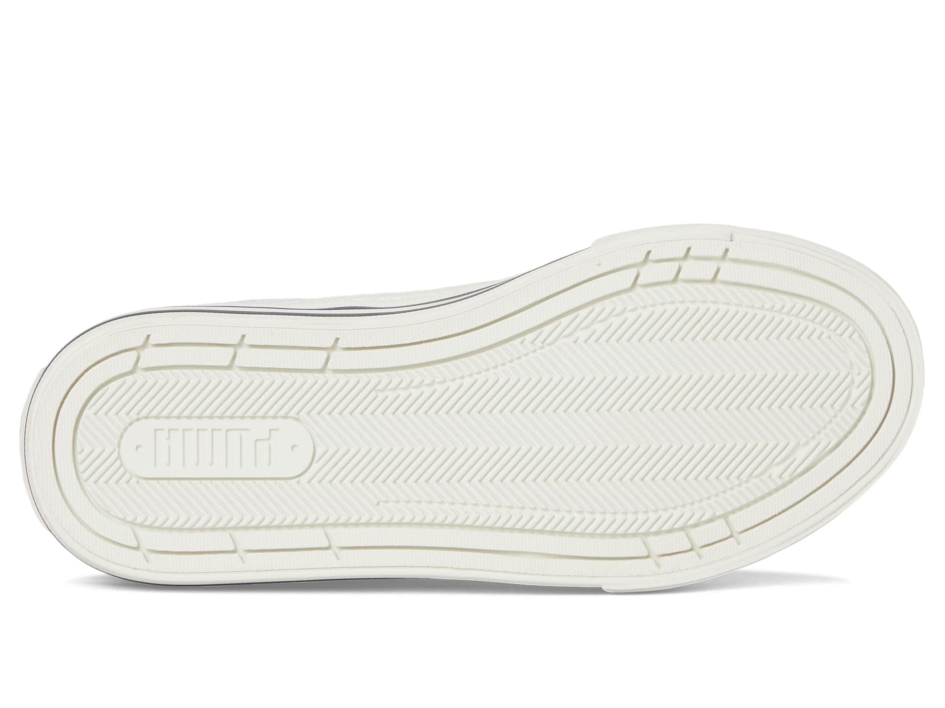 Кроссовки PUMA Kids Court Classic Vulc, Puma White/Red Fire/Vapor Gray — фото 3