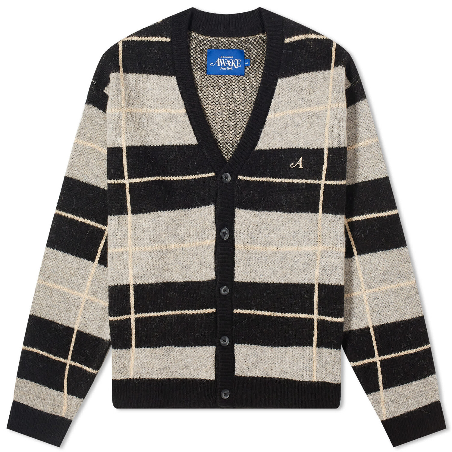 

Кардиган Awake Ny Windowpane Mohair, цвет Charcoal Multi