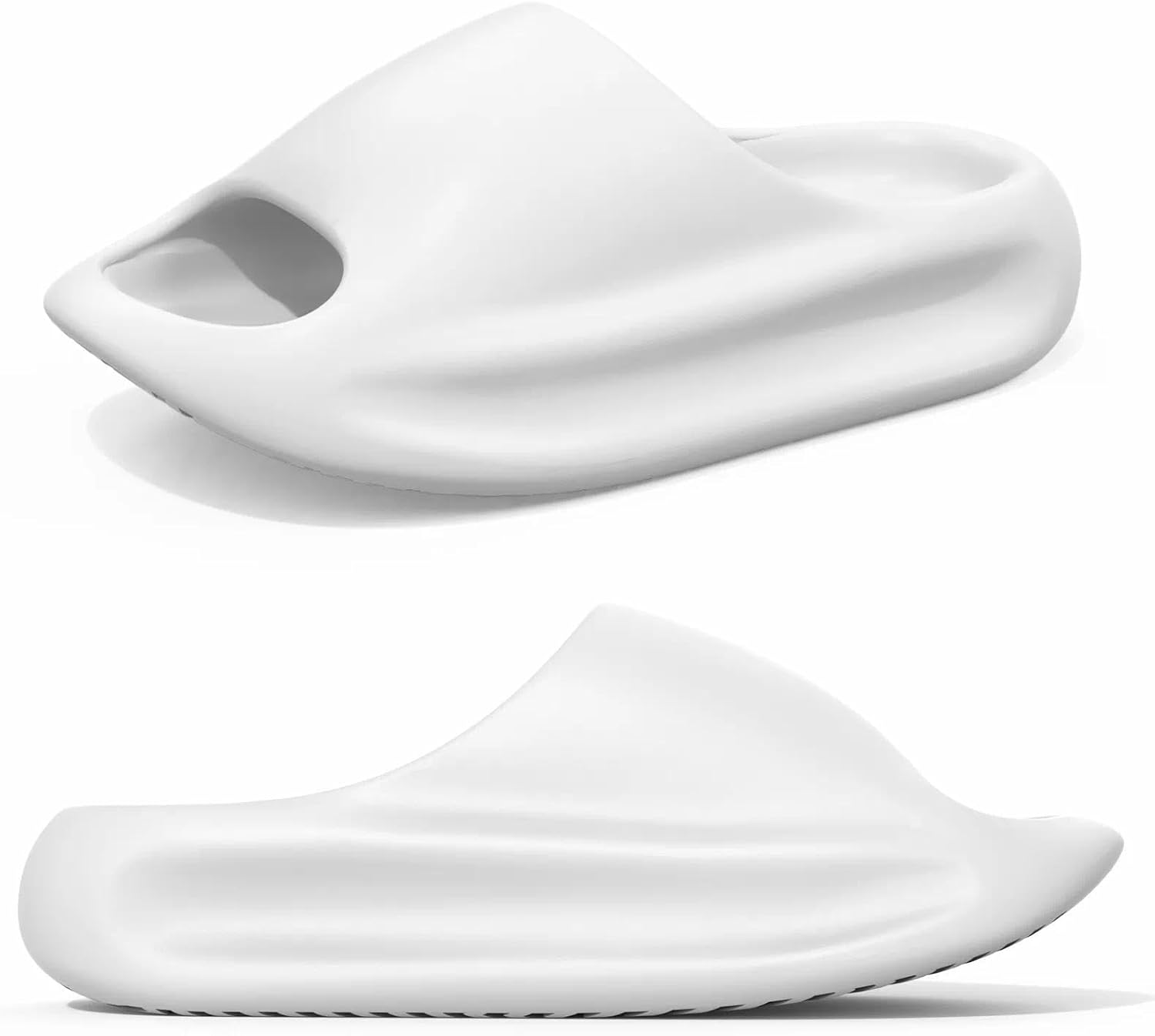 

Шлепанцы Cloud Slides для мужчин и женщин, ультрамягкие сандалии с толстой нескользящей подошвой, удобные домашние и уличные тапочки для душа и бассейна Yassia, белый