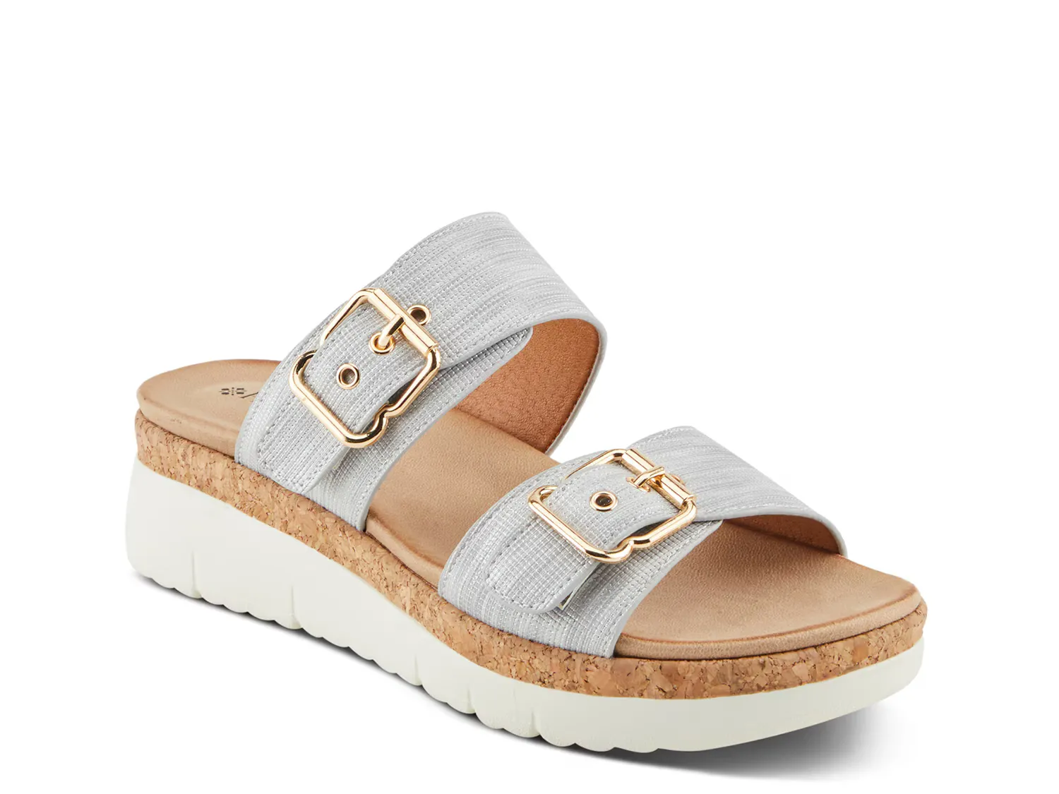 

Сандалии Velvette Wedge Sandal Patrizia By Spring Step, серебряный/металлик