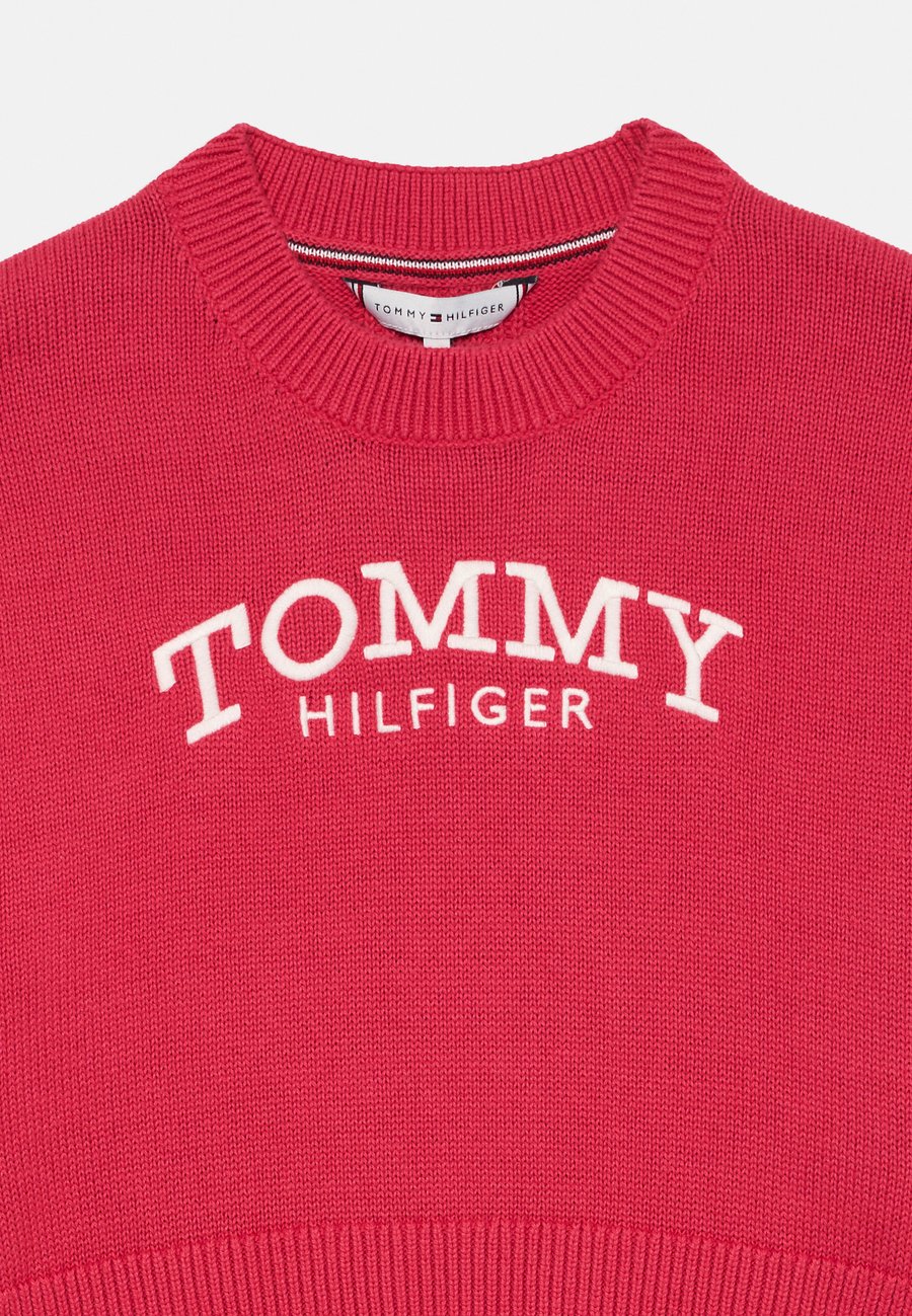 Джемпер Tommy Hilfiger LOGO EMBROIDERY RELAXED CREW NECK JUMPER, Vintage Cerise/Light Red — фото 3