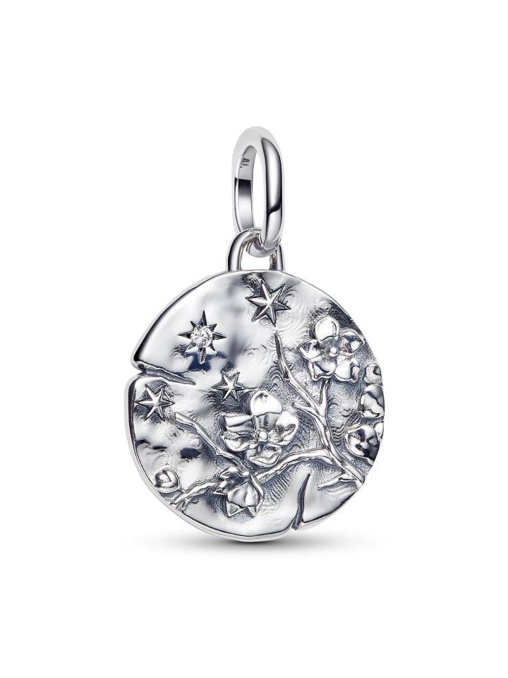 

Pandora Серебряный кулон-медальон в виде цветущей сакуры
