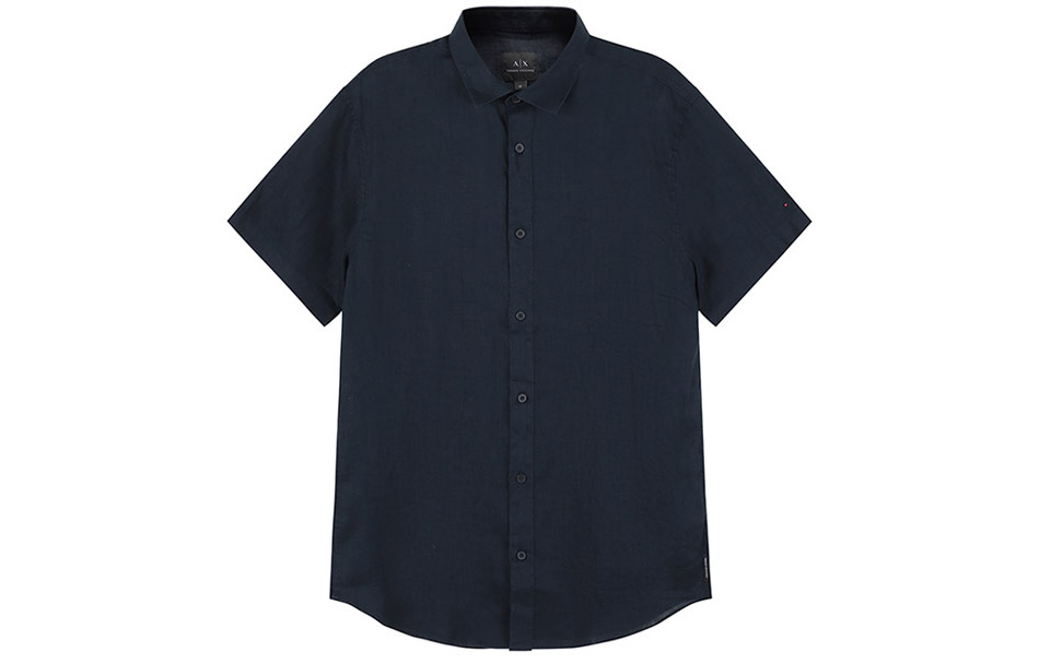 

Рубашка мужская SS23, цвет морской волны ARMANI EXCHANGE, Marine Blue