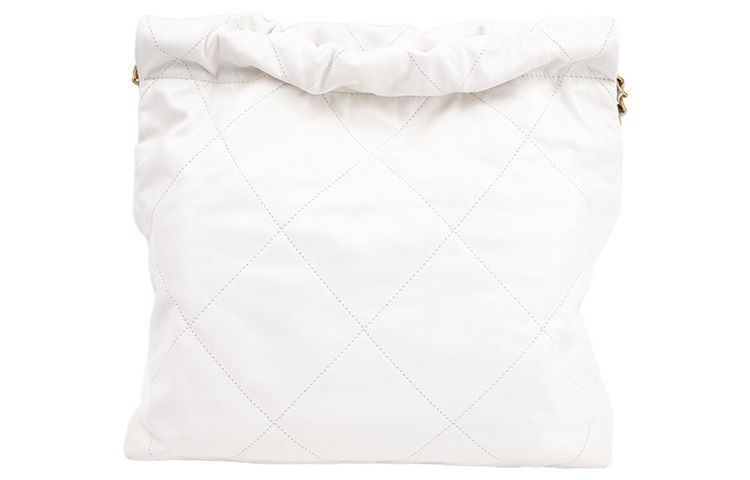 CHANEL Сумка 22Bag Smooth Finish Calfskin, шоппер, портативная кроссбоди, маленькая женская сумка через плечо белая — фото 3