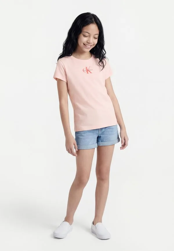 Базовая футболка с микромонограммой Calvin Klein Jeans, Light Pink