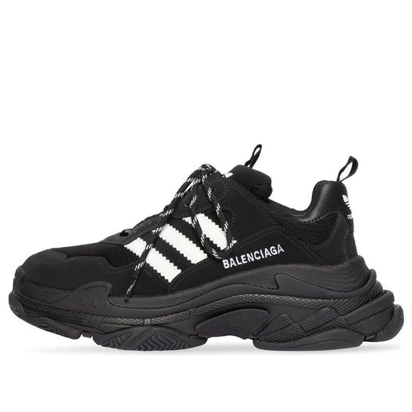 Кроссовки adidas x triple s sneaker 'black' Balenciaga, черный