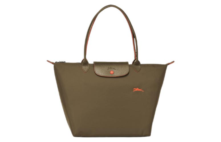 

Сумка-шоппер Le Pliage из кожи с нейлоном, женская, темно-умбрового цвета LONGCHAMP, Dark Umber