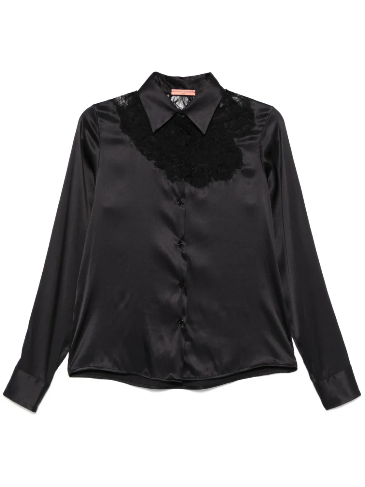 

Ermanno Scervino рубашка с кружевом, черный