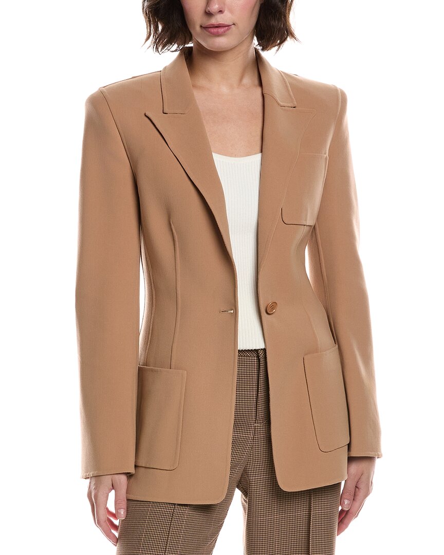 

Куртка Barathea из смесовой шерсти Michael Kors Collection Michael Kors Collection, коричневый