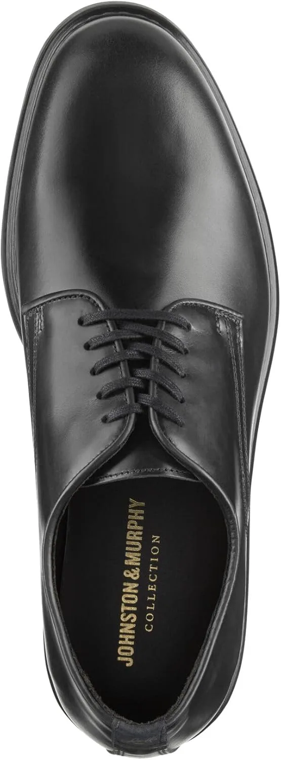 Туфли Johnston & Murphy Men's Huxley Plain Toe Derby Lace Up Oxford, черный — фото 2