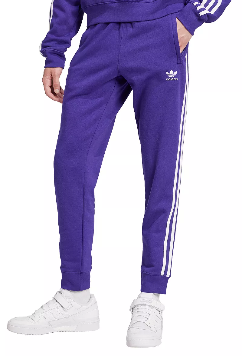 

Мужские джоггеры с 3 полосками Adidas Adicolor, цвет Collegiate Purple