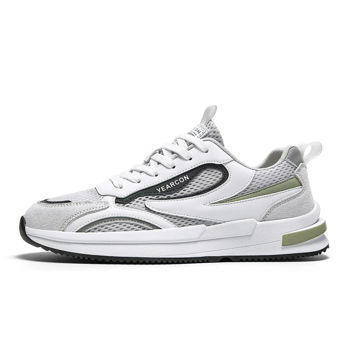 Кроссовки мужские низкие из искусственной кожи YEARCON, White Turquoise
