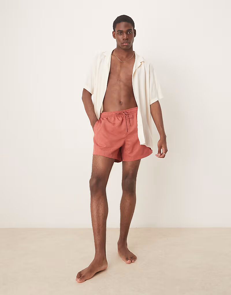 

Купальники Abercrombie & Fitch, шорты 5" цвета лосося