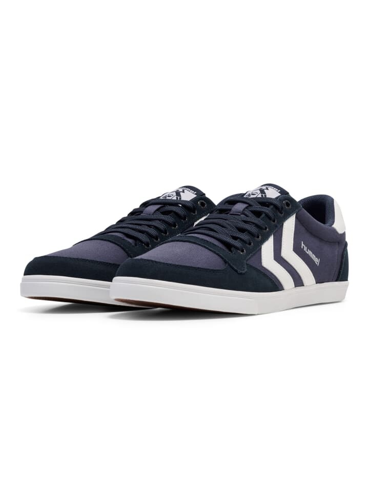 Низкие кроссовки Hummel Schnürsenkel Low Slimmer Erwachsene, цвет dress blues/white kh — фото 4