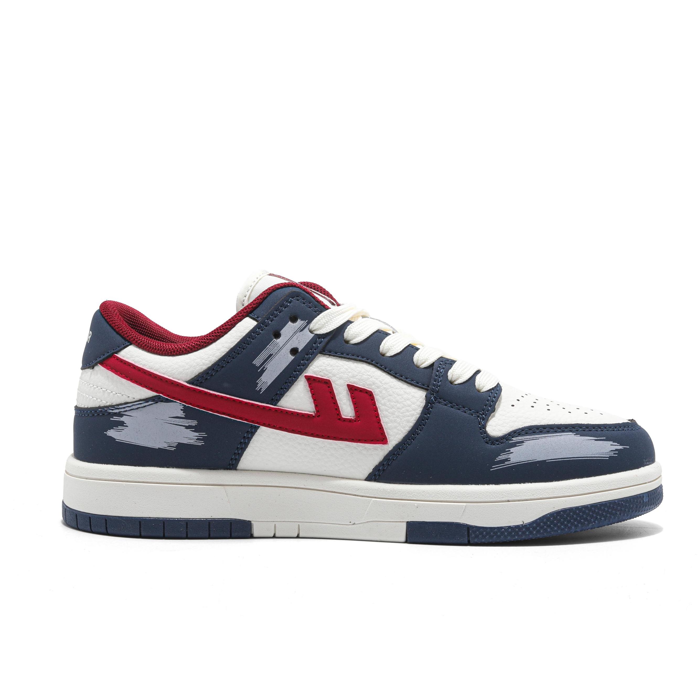 Кроссовки мужские High Quality, ограниченная серия Horse Year, Air Force 1 Synthetic Leather Low top WARRIOR, темно-синий бежевый красный — фото 3