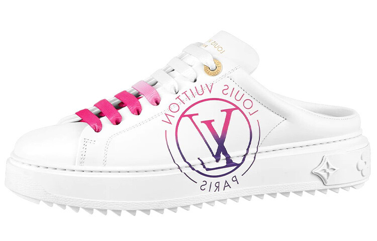 Сандалии женские Skateboard Louis Vuitton, белый / розовый
