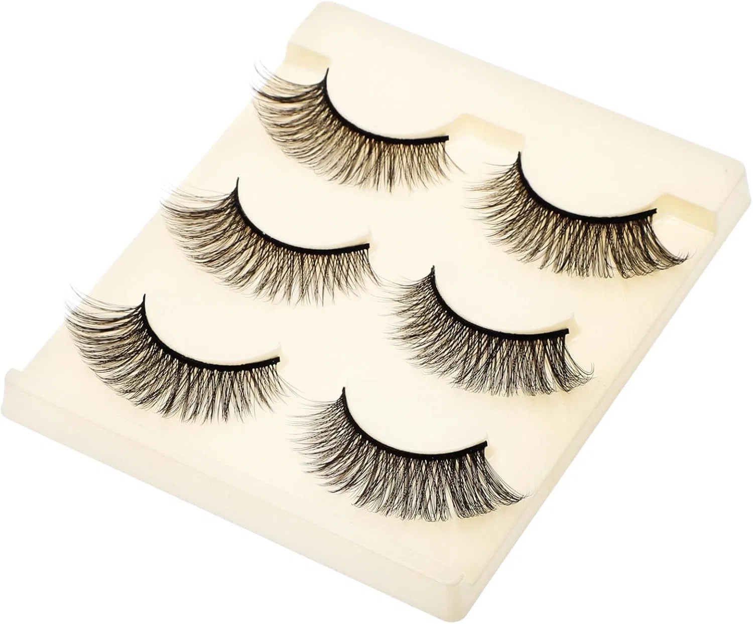 Ресницы накладные Natural Fluffy 3 пары черные