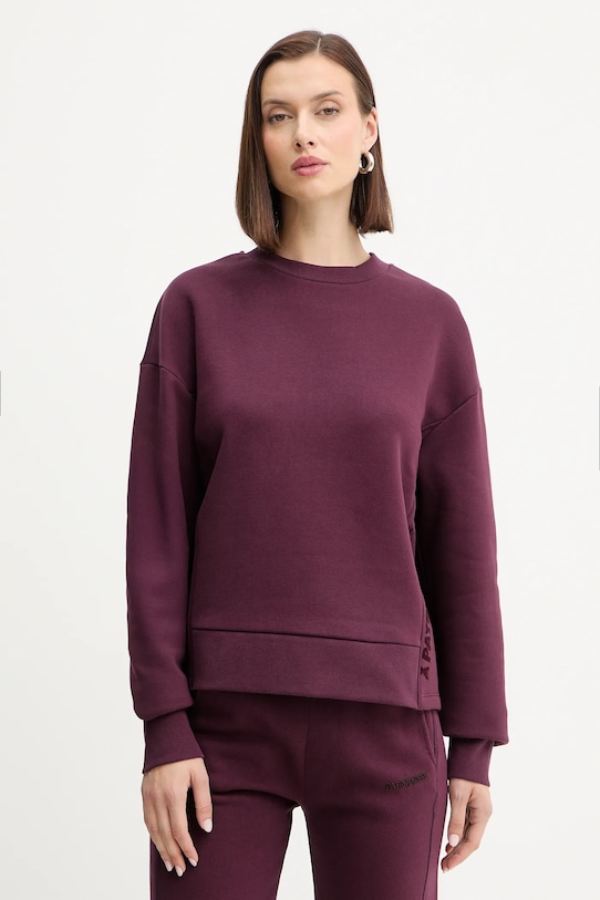 

Хлопковая толстовка Patrizia Pepe, бордовый