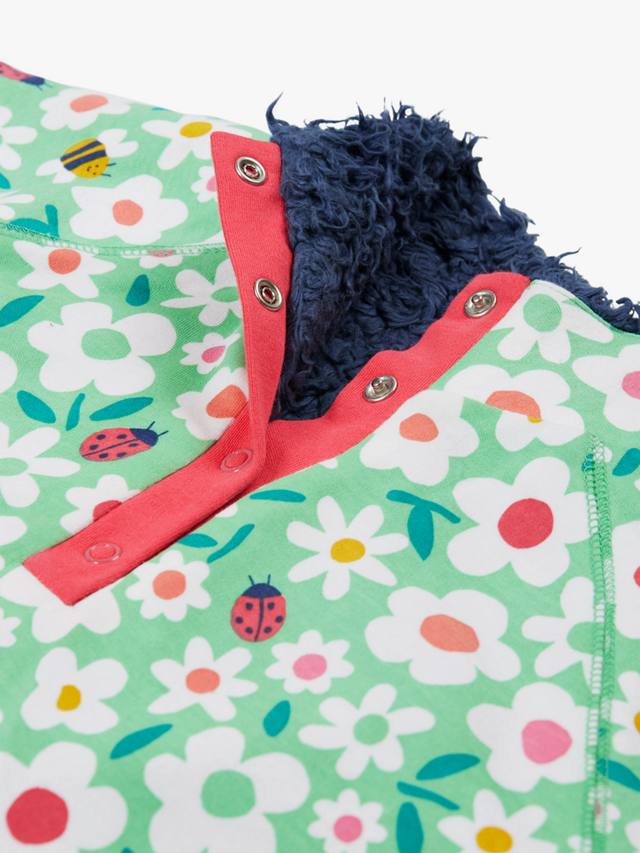 Детский уютный флисовый джемпер с цветочным принтом Frugi, Multi — фото 4