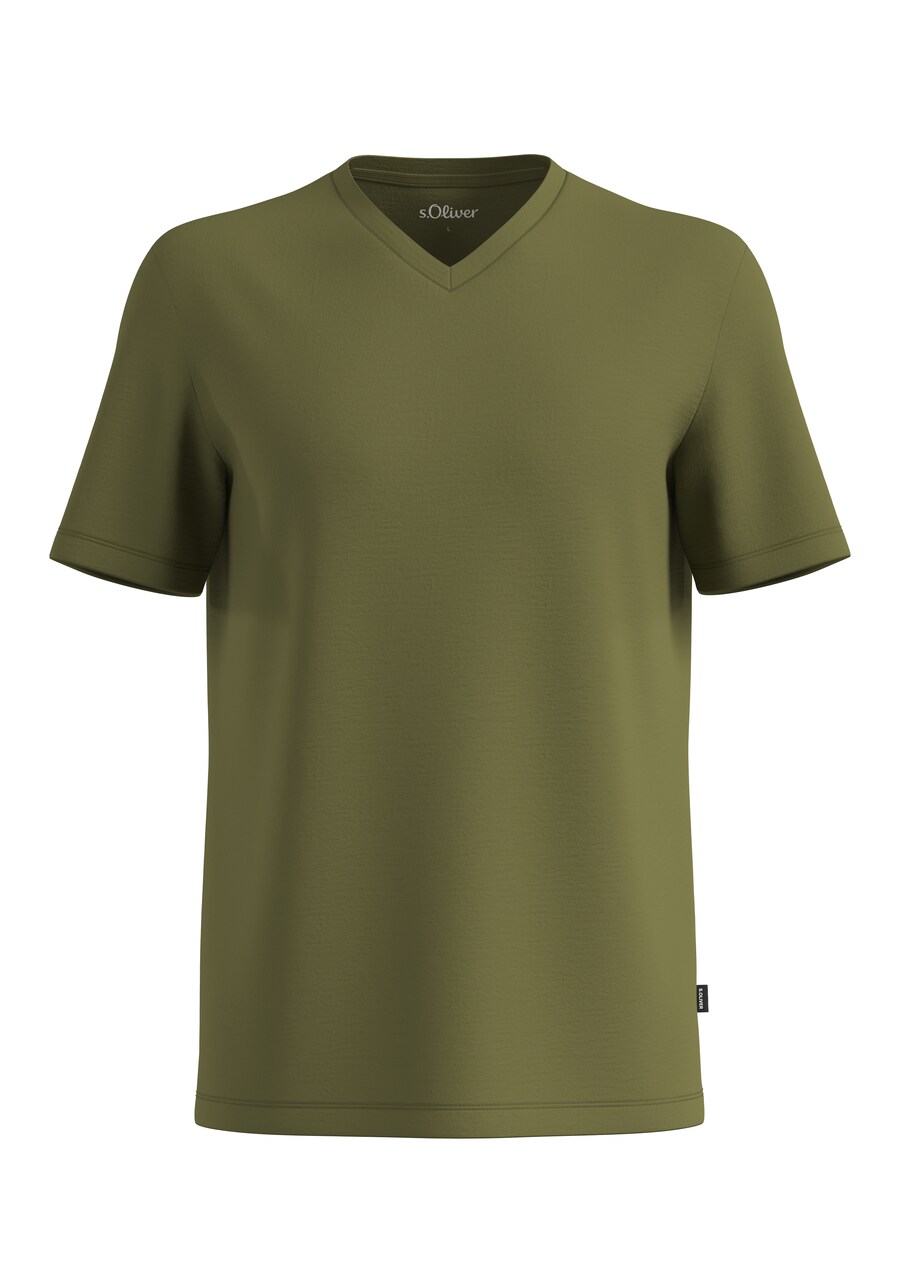 

Классическая футболка s.Oliver Shirt, оливковый