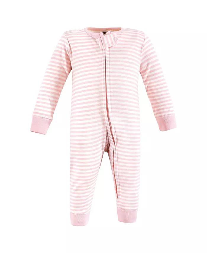 Детский комбинезон Hudson Cotton Preemie для сна и игр Hudson Baby, розовый — фото 4