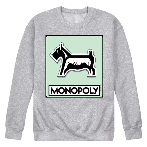 

Мужская флисовая толстовка с жетоном собаки из Monopoly Licensed Character, серый