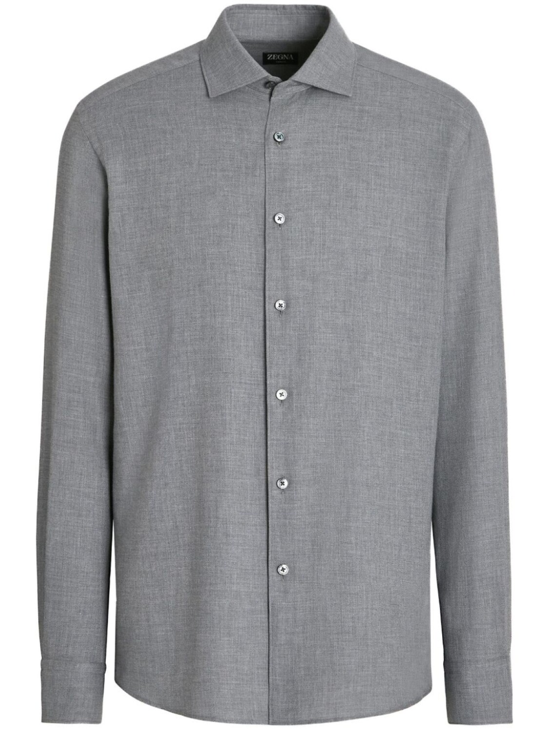 

Zegna рубашка из смеси кашемира и хлопка, серый