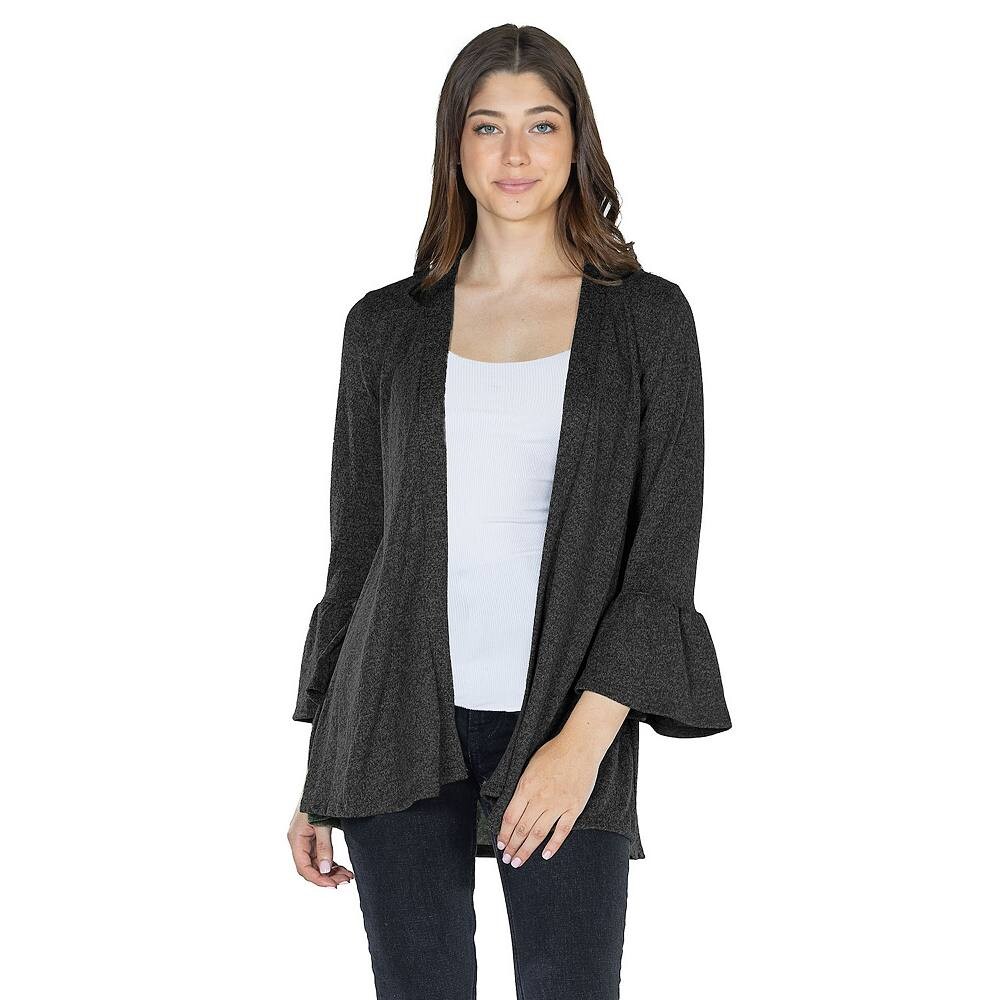 

Женский открытый кардиган с рукавами 3/4 24Seven Comfort Apparel, черный