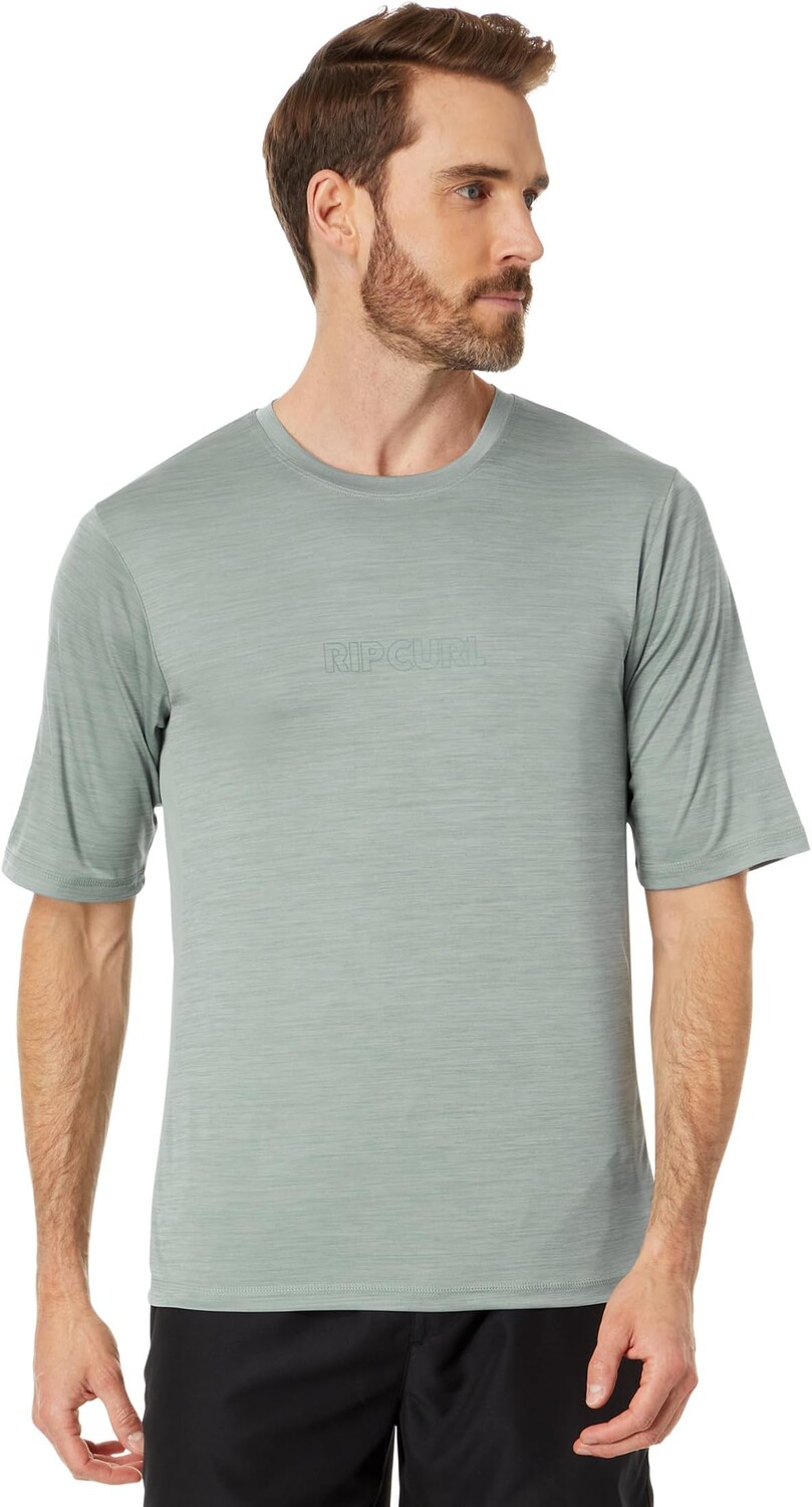 

Плавки Rip Curl Dawn Patrol Short Sleeve UV Tee, цвет Mineral Blue Marle