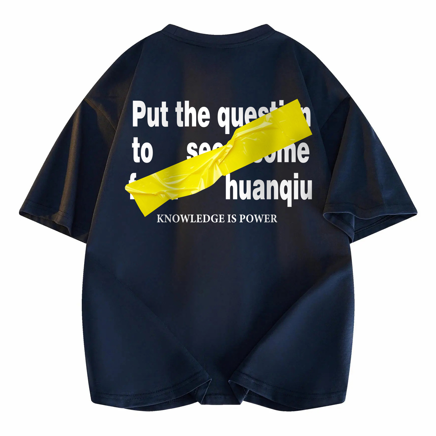 

Футболка Unisex Crew Neck Moderate Heavyweight HUANQIU, темно-синий