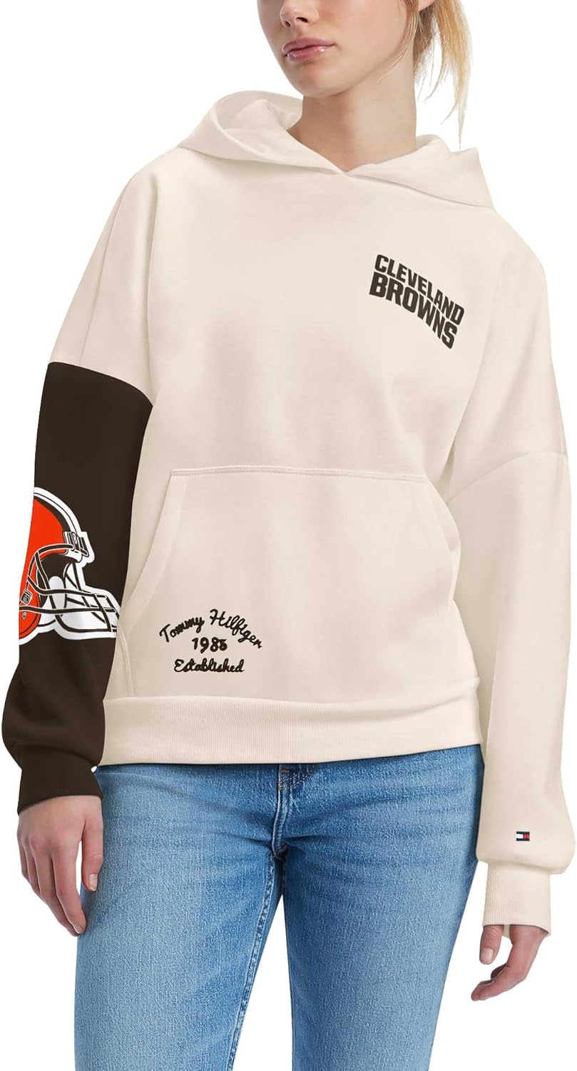 

Женская толстовка с капюшоном Tommy Hilfiger NFL Harriet, Cleveland Browns, Cream