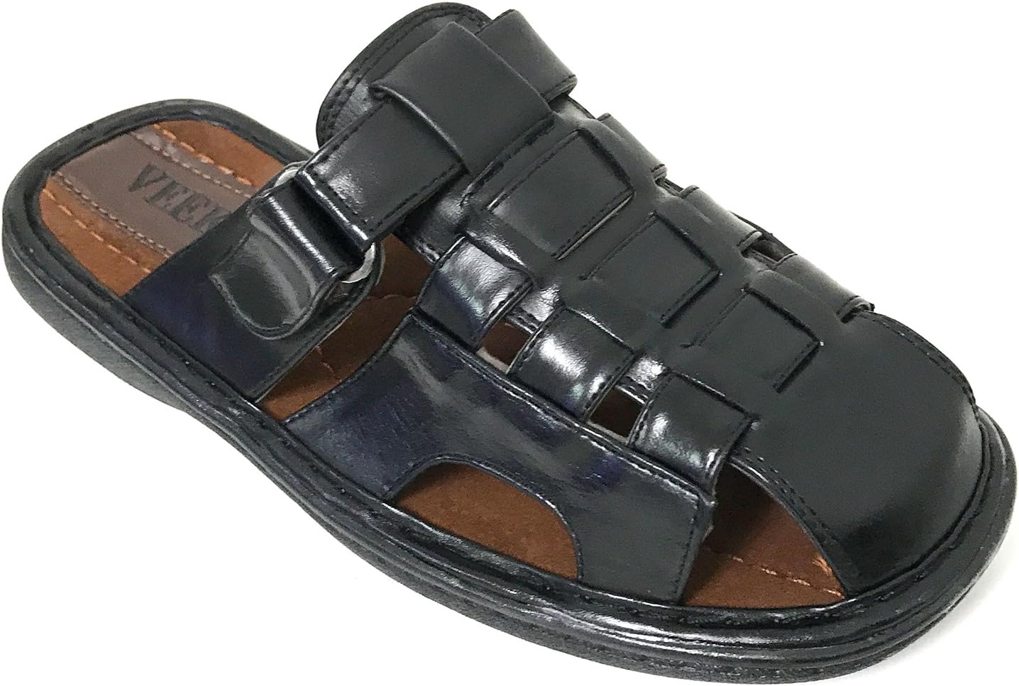 

Мужские сандалии G4U-Veeko FLV с открытым носком, шлепанцы-слипоны для отдыха, летние рыбацкие тапочки, черный