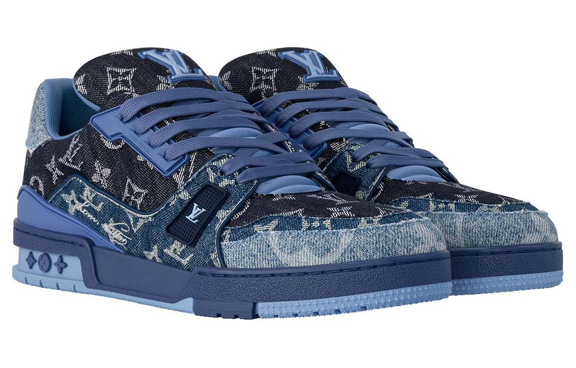 Кроссовки Low Top для скейтбординга Унисекс Синий LOUIS VUITTON — фото 2