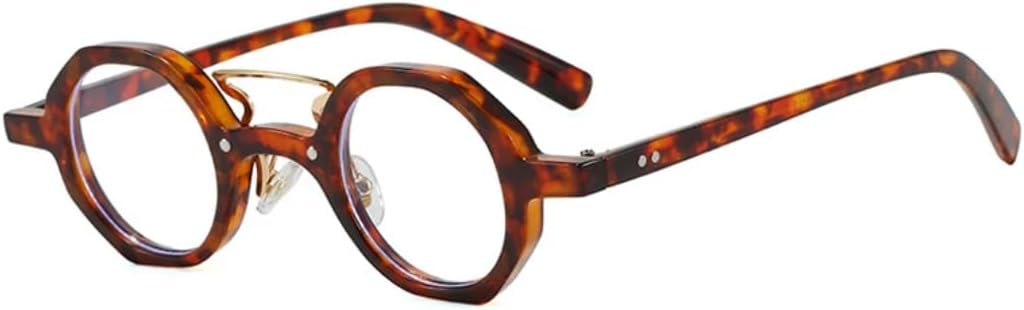 

Винтажные женские солнцезащитные очки неправильной формы в маленькой оправе, в стиле стимпанк, мужские солнцезащитные очки для вождения и путешествий, очки с защитой от УФ-излучения UV400 VVTWSSW, Leopard Clear