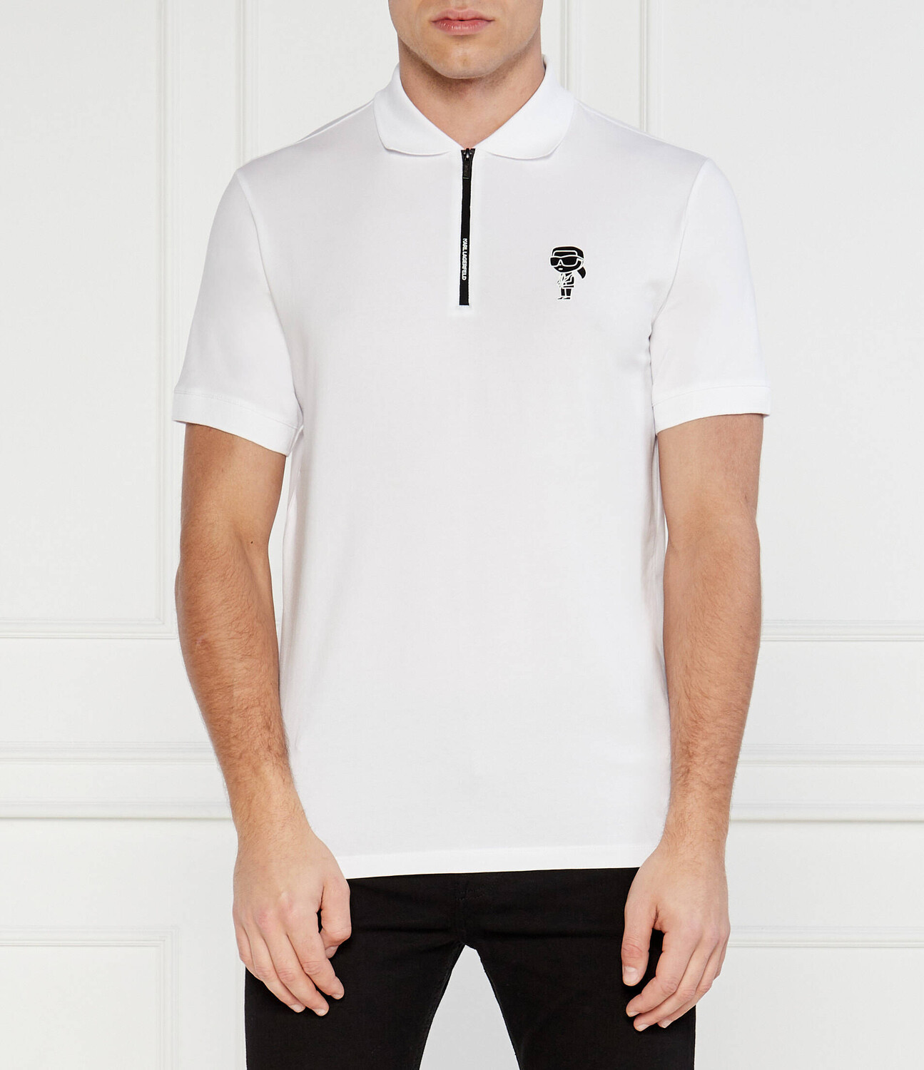 

Поло Karl Lagerfeld Regular Fit, белый