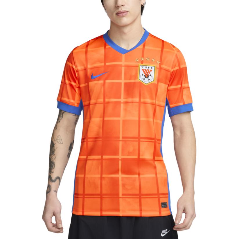 Nike Футболка Dri-Fit Soccer Jerseys Men's Bright Orange/Royal Blue/Royal Blue — фото 3