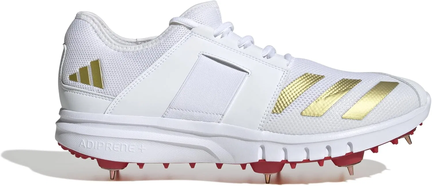 Мужские кроссовки Adidas Howzat Spike, Cloud White Gold Metallic Pure Ruby — фото 3