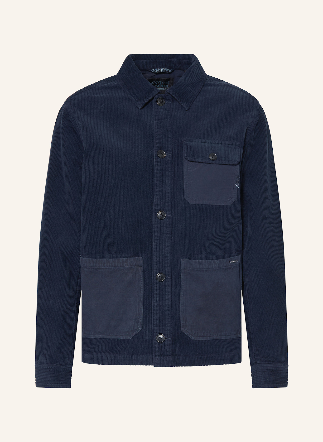 

Вельветовая куртка Scotch & Soda, синий