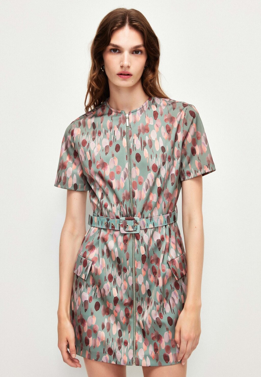 

Летнее платье Zipper Botton adL, цвет patterned mint