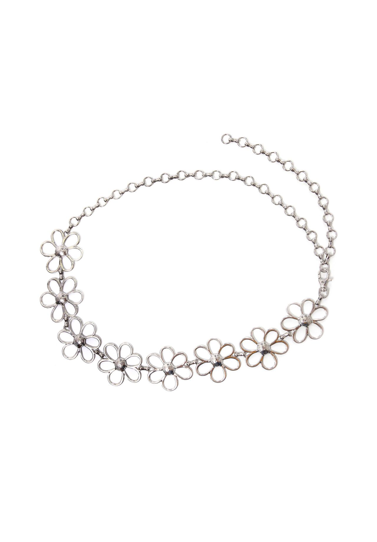 

Ремень-цепочка Flower Made in Italy Collezione alessandro, серебряный