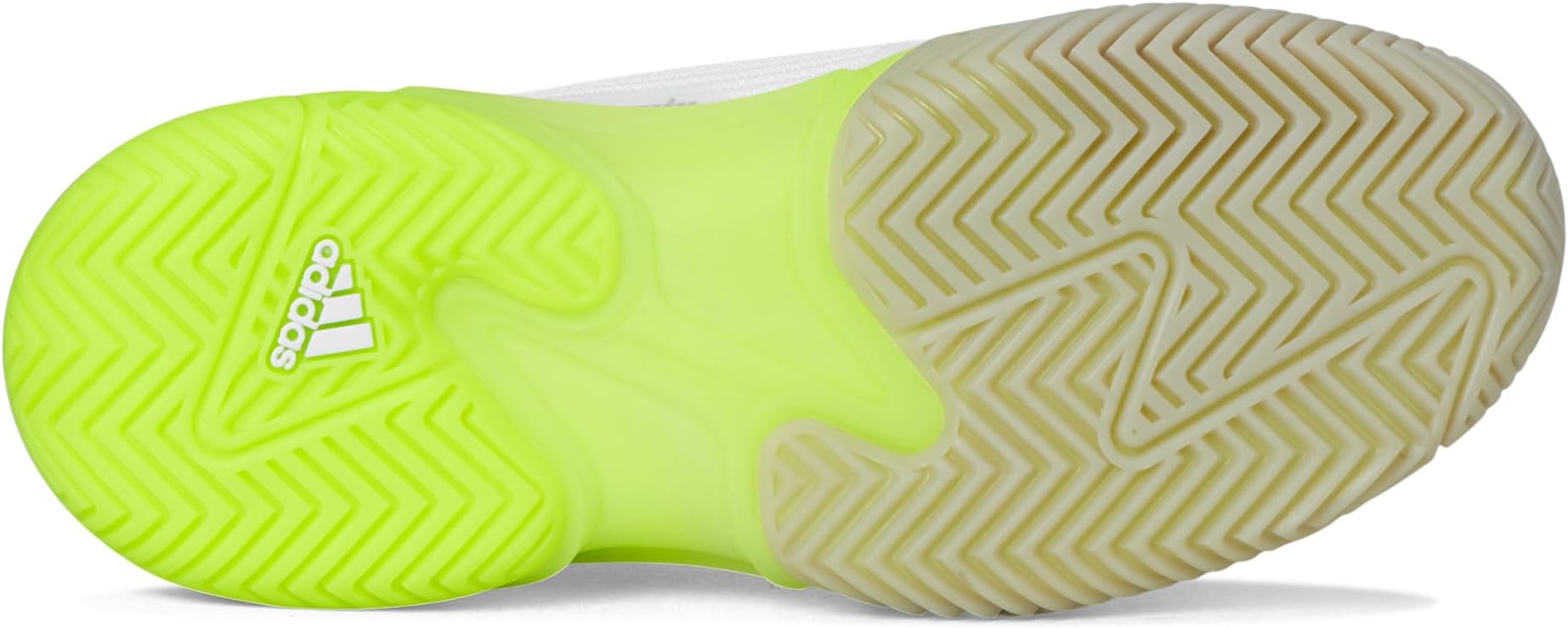 Кроссовки adidas Barricade 13 Tennis Shoes, цвет White/Iron Metallic/Lucid Lemon — фото 3