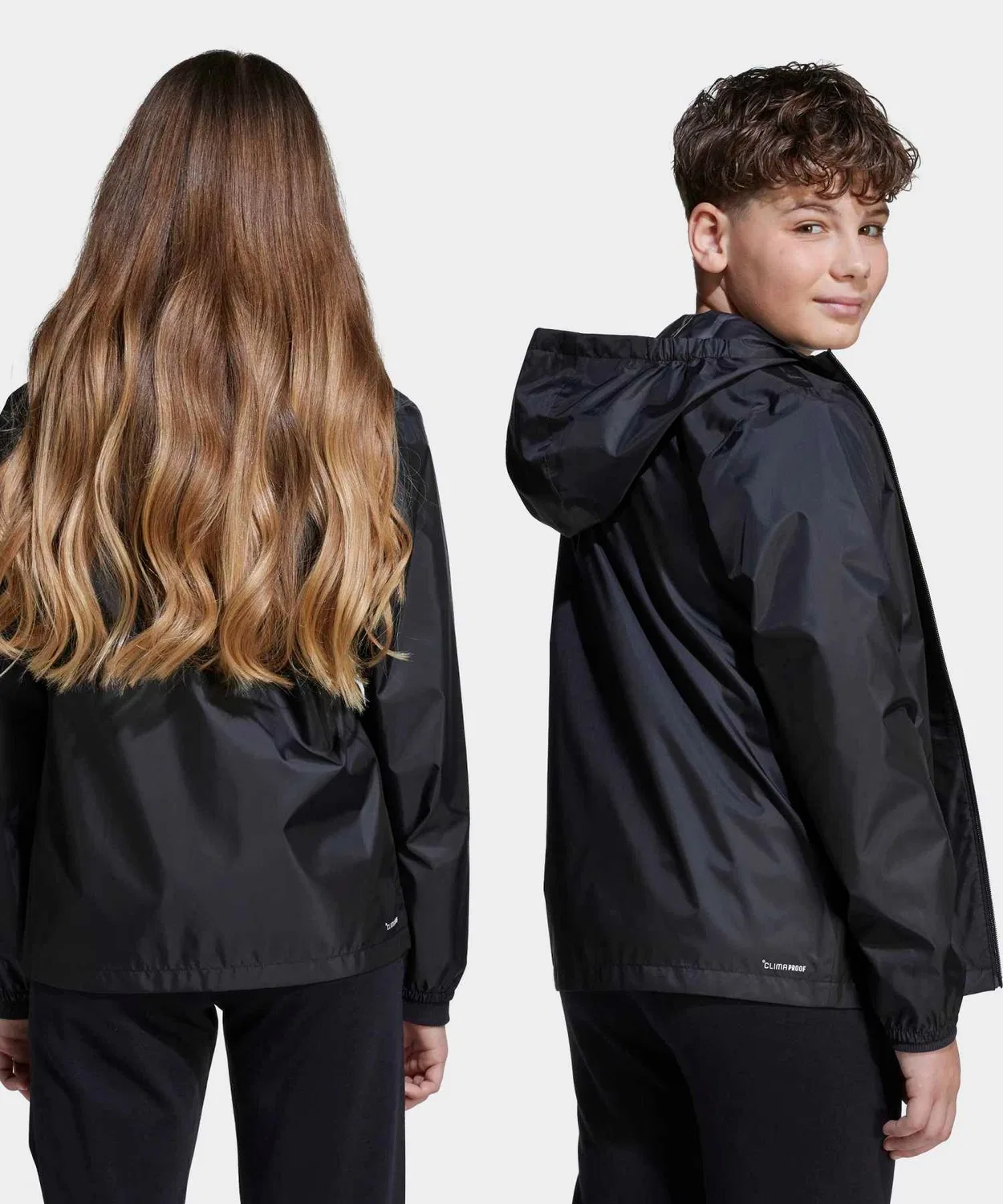 Дождевик детский adidas Climaproof чёрный — фото 2