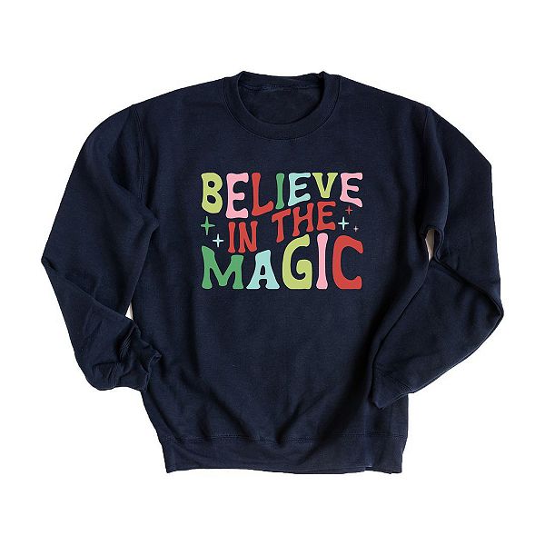 

Волшебный разноцветный свитшот Believe in the magic Simply Sage Market
