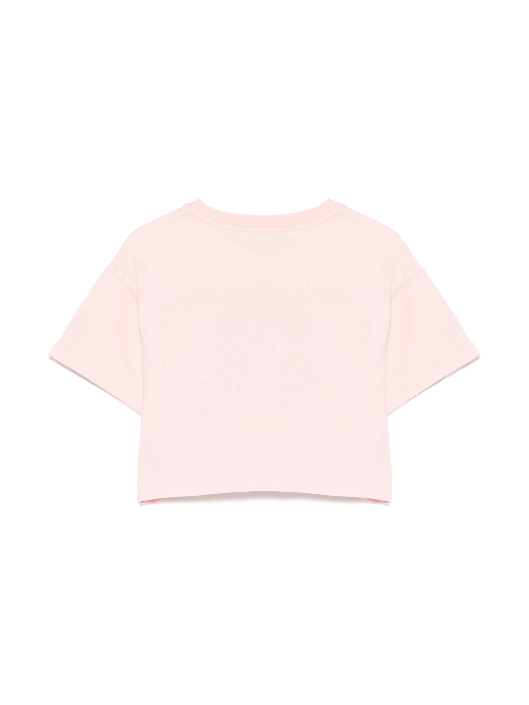 Футболка с принтом Teddy Bear Moschino Kids, розовый — фото 2