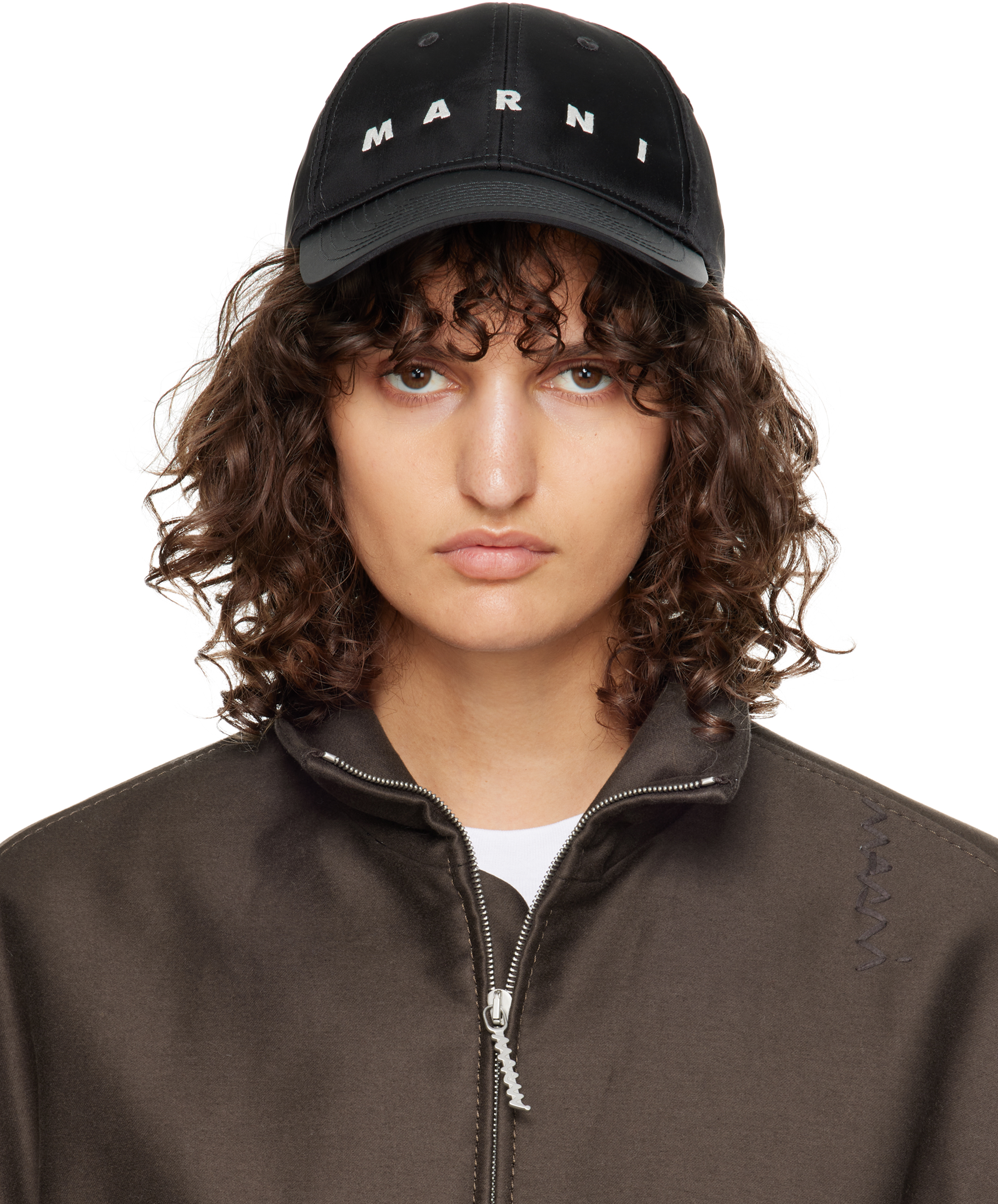 

Бейсболка с вышитым логотипом Marni