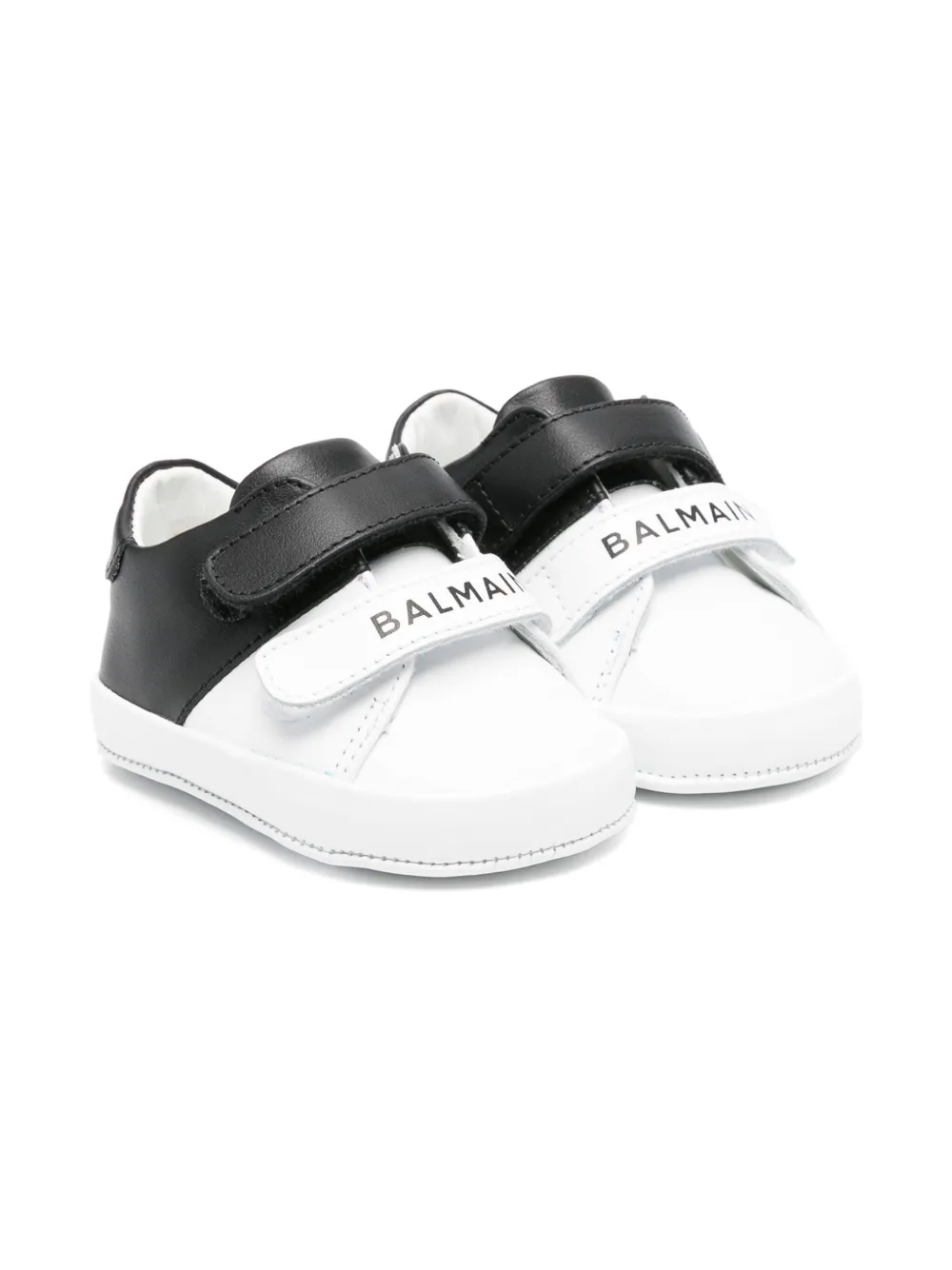 

Кожаные кроссовки Balmain Kids, белый