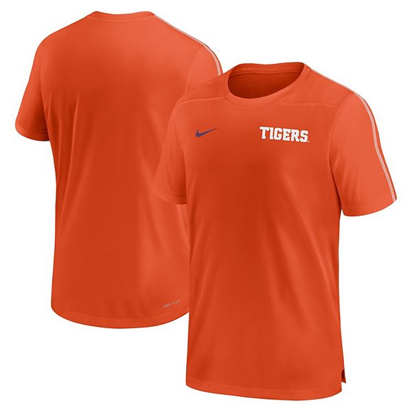 

Мужская оранжевая футболка Clemson Tigers 2024 Sideline Coach Performance Nike